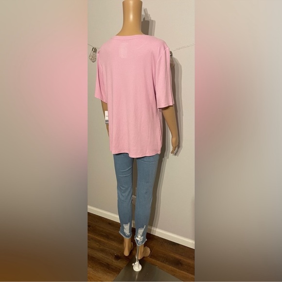 Nine West Pink Ribbed Top - Picture 3 of 5